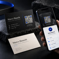 Biglietto da visita professionale con QR code Aiora