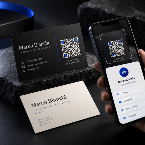 Biglietto da visita professionale con QR code Aiora